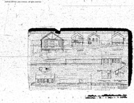 Northern Pacific Engineering Drawing, Freight House at Toppenish, Washington, 1929