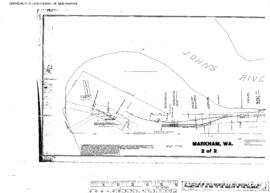 Plat Map of Northern Pacific Facilities at Markham, Washington, undated