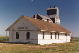 Burlington Northern Depot at Medicine Lake, Montana, 1993