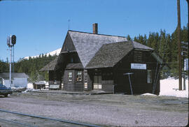 Great Northern Depot at Summit, Montana, 1970