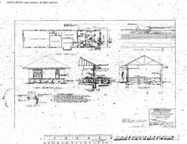 Northern Pacific Engineering Drawing, Depot at Garrison, Montana, 1965
