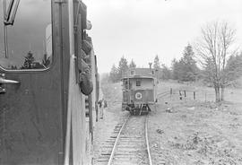 Burlington Northern freight train at Wetico, Washington in 1972.