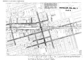 Plat Map of Northern Pacific Facilities at Puyallup, Washington, 1916