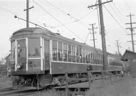 British Columbia Electric Railway interurban car 1315 at Jubilee, British Columbia, circa 1940.