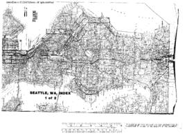 Plat Map Index of Facilities at Seattle, Washington, undated