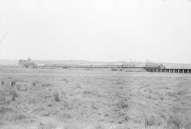 Burlington Northern diesel locomotive 9714 at Kent, Washington in 1971.