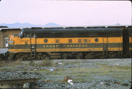 Great Northern Diesel Locomotive 446A at Vancouver, British Columbia, 1969