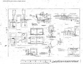 Northern Pacific Engineering Drawing, Depot at Garrison, Montana, 1958
