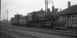 Pacific Coast Railroad steam locomotive number 14 at Renton, Washington, circa 1945.