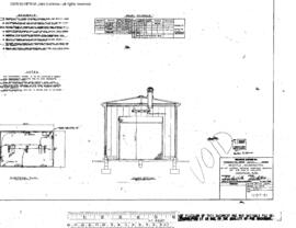 Great Northern Engineering Drawing, Amtrak Sewage Disposal Building at Seattle, Washington, 1977