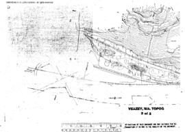 Topgraphical Map of Northern Pacific Facilities at Veazey, Washington, 1980