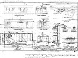 Northern Pacific Engineering Drawing, Sectionmen's Service Building at Auburn, Washington, 1956