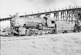 Northern Pacific steam locomotive 1180 at Pasco, Washington, in 1953.
