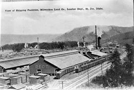 Chicago, Milwaukee, St. Paul & Pacific Railroad Company lumber mill at Saint Joe, Idaho, circ...