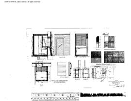 Northern Pacific Engineering Drawing, Depot at Bozeman, Montana, 1923