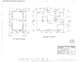 Northern Pacific Engineering Drawing, Yard Office at Stacy Street Hub, Seattle, Washington, 1985