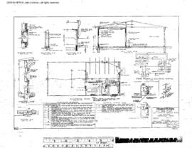 Northern Pacific Engineering Drawing, Sectionmen's Service Building and Garage at Toppenish, Wash...