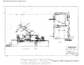 Northern Pacific Engineering Drawing, Radio Shop In Oil House at Missoula, Montana, 1961