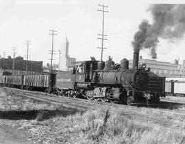 Pacific Coast Railroad steam locomotive number 12 at Seattle, Washington in 1940.