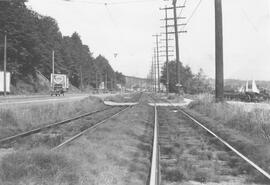 Seattle Municipal Railway track, Seattle, Washington, 1936