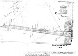 Plat Map of Northern Pacific Facilities at Roslyn, Washington, 1909