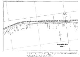 Plat Map of Northern Pacific Facilities at Rocker, Montana, undated
