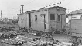 Seattle Municipal Railway Number 400 at the Georgetown carbarn, Seattle, Washington, 1935.