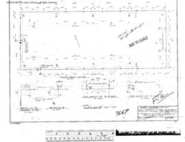 Great Northern Engineering Drawing, Freight House at Williston, North Dakota, 1965