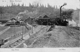 Renton Coal Company mine  at Renton, Washington, circa 1910.