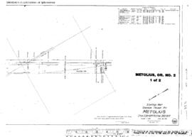 Plat Map of Oregon Trunk Facilities at Metolius, Oregon, 1916