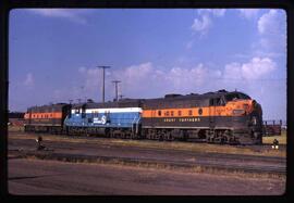 Great Northern Diesel Locomotive 464A at Superior, Wisconsin, 1969