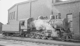 Northern Pacific steam locomotive 43 at Auburn, Washington, in 1937.