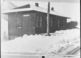 Northern Pacific station at Kennedy, Washington, in 1914.