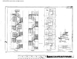 Milwaukee Road Engineering Drawing, Storage Warehouse and Offices at Great Falls, Montana, 1916