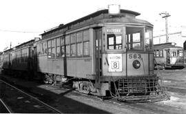 Seattle Municipal Railway Car 563, Seattle, Washington, circa 1940