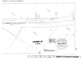 Plat Map of Northern Pacific Facilities at Hauser, Idaho, 1931