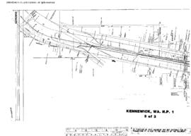 Plat Map of Northern Pacific Facilities at Kennewick, Washington, 1948