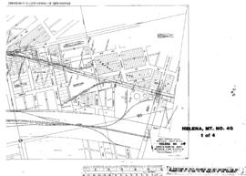 Plat Map of Great Northern Facilities at Helena, Montana, 1960
