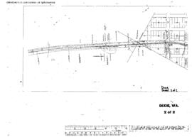 Plat Map of Northern Pacific Facilities at Dixie, Washington, 1960