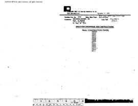 Burlington Northern Engineering Drawing, Al3C Building 20 Foot X 28 Foot  at Pasco, Washington, 1983