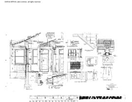 Northern Pacific Engineering Drawing, Depot at Wapato, Washington, 1926