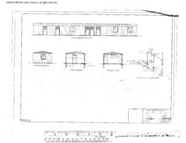 Great Northern Engineering Drawing, Building for Signal Maintainer, Linemen and Track, Metal at T...