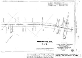 Plat Map of Spokane, Portland, and Seattle Railway Facilities at Farrington, Washington, 1915