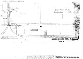 Plat Map of Great Northern Facilities at Grand Forks Junction, British Columbia, 1903