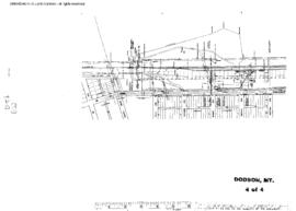 Plat Map of Great Northern Facilities at Dodson, Montana, 1962