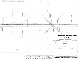 Plat Map of Northern Pacific Facilities at Wabash, Washington, 1980