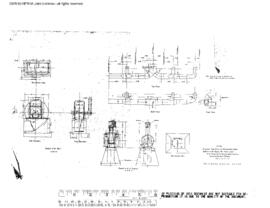 Northern Pacific Engineering Drawing, Boiler House at Parkwater, Washington, 1912