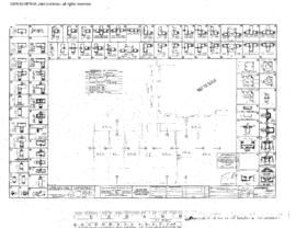 Great Northern Engineering Drawing, Toilet Facilities at Interbay, Washington, 1968