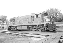 Burlington Northern diesel locomotive 5651 at Mississippi Street, Minnesota in 1973.