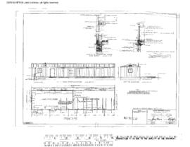Great Northern Engineering Drawing, Signal Maintainer's and Motor Car House at Eureka, Montana, 1949